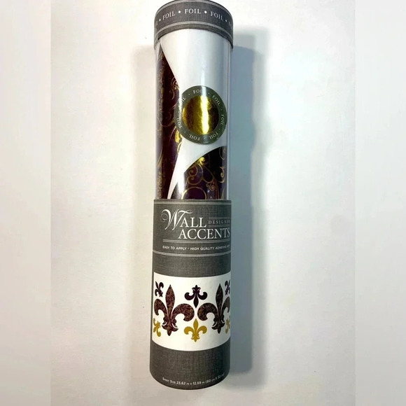Designer Wall Accents - Gold Foil Fleur-de-lis - High Quality Wall Art - BNIB ⚜️ - Picture 1 of 7